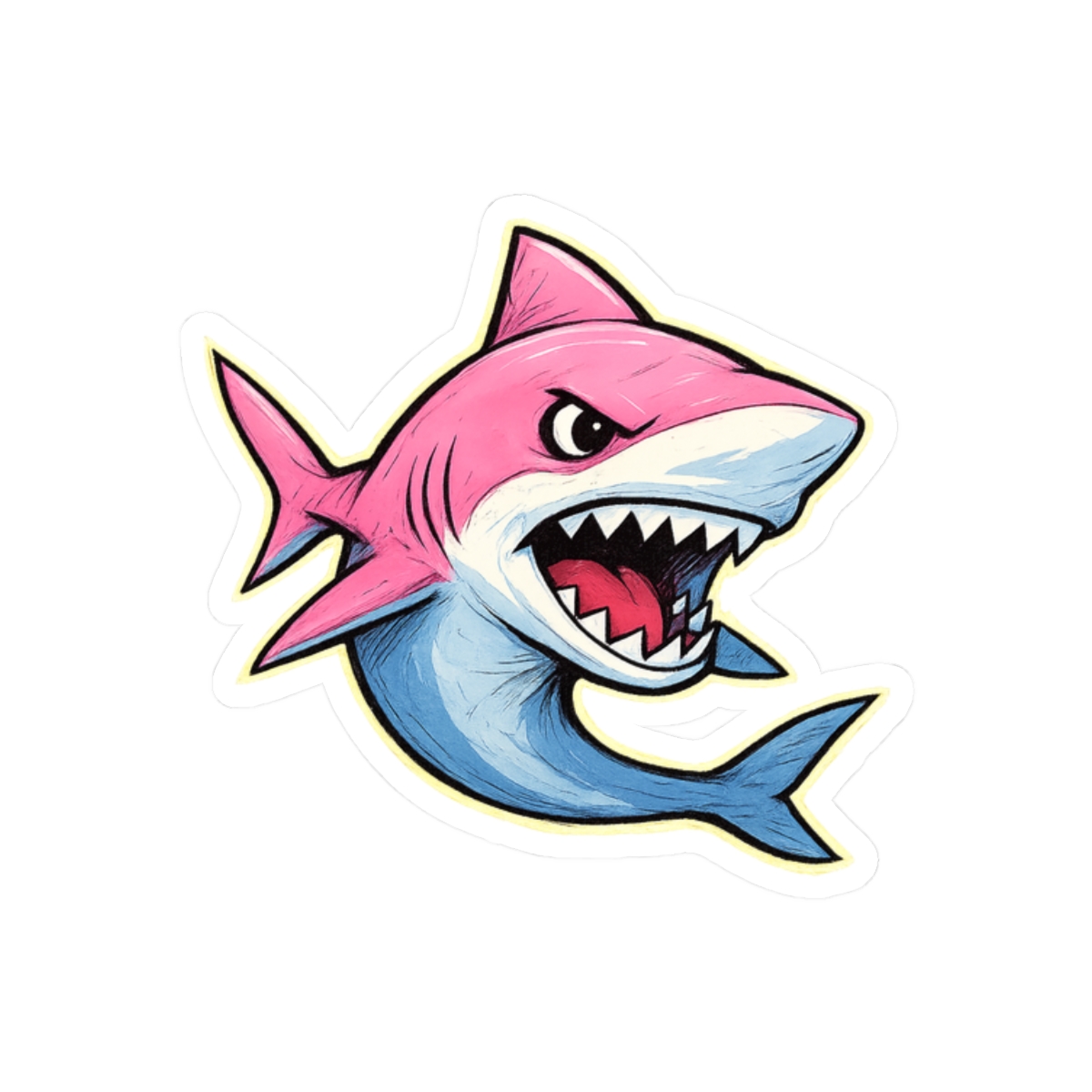 Jeff Land Shark Incognito Dolphin Sticker | Funny Valorant Decal - alternate angle 3, merchandise