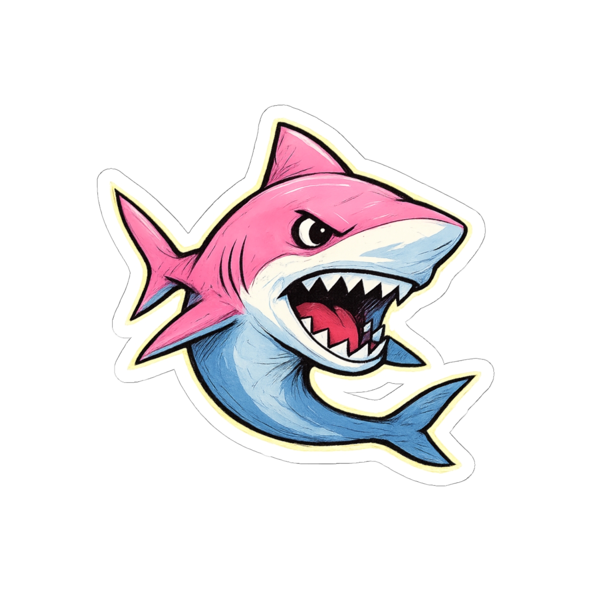 Jeff Land Shark Incognito Dolphin Sticker | Funny Valorant Decal - alternate angle 1, merchandise