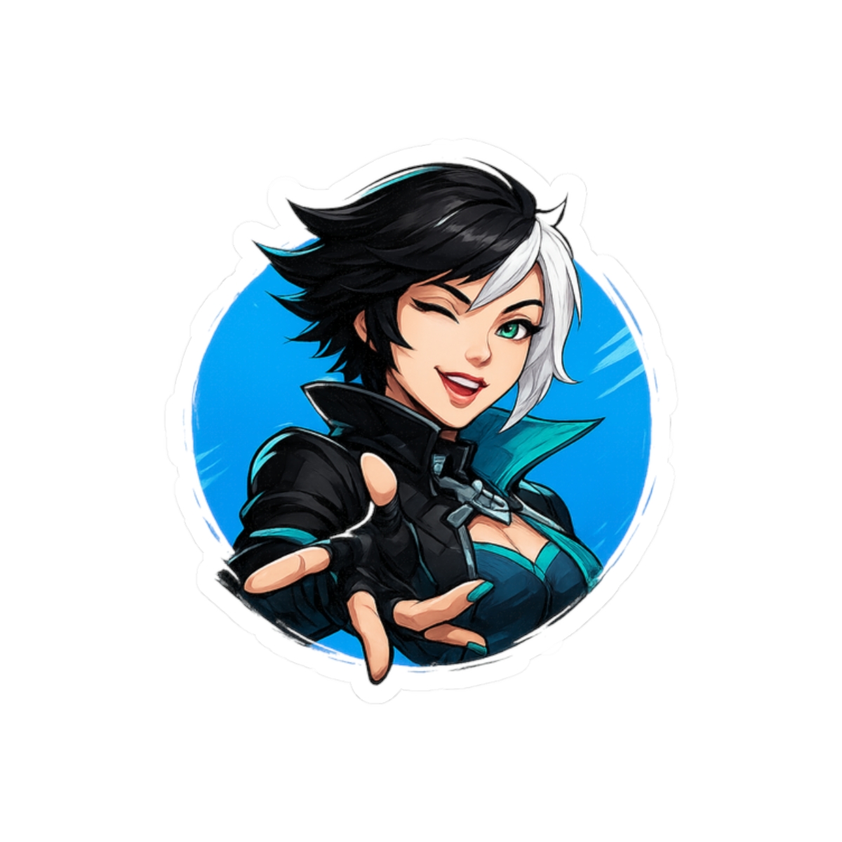 Luna Snow Rivals Sticker | Dynamic Marvel Vinyl Decal - alternate angle 3, merchandise