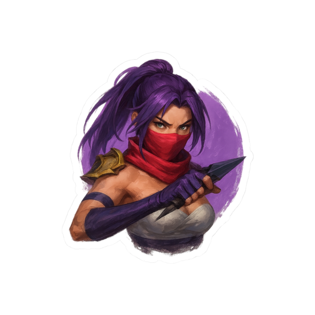 Psylocke Rivals Sticker | Bold Superhero Vinyl Decal - alternate angle 3, merchandise