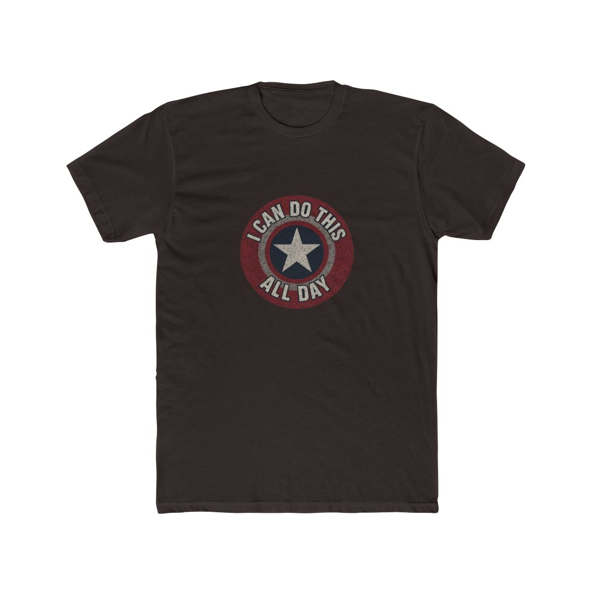 Brisco Brands I Can Do This All Day Star Shield Graphic T Shirt Men or Women - alternate angle 2, merchandise